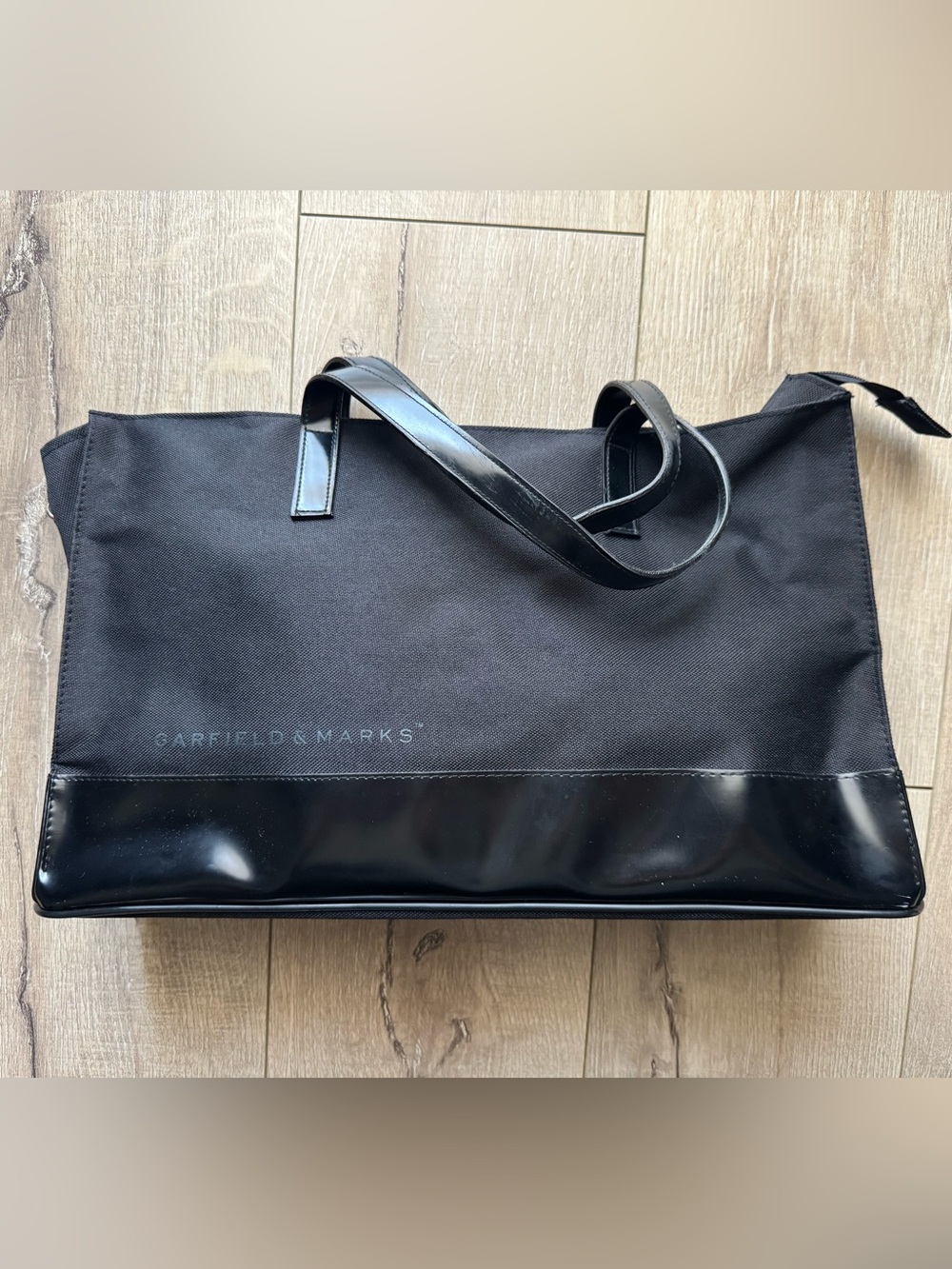Garfield & Marks Black Canvas Duffel Tote